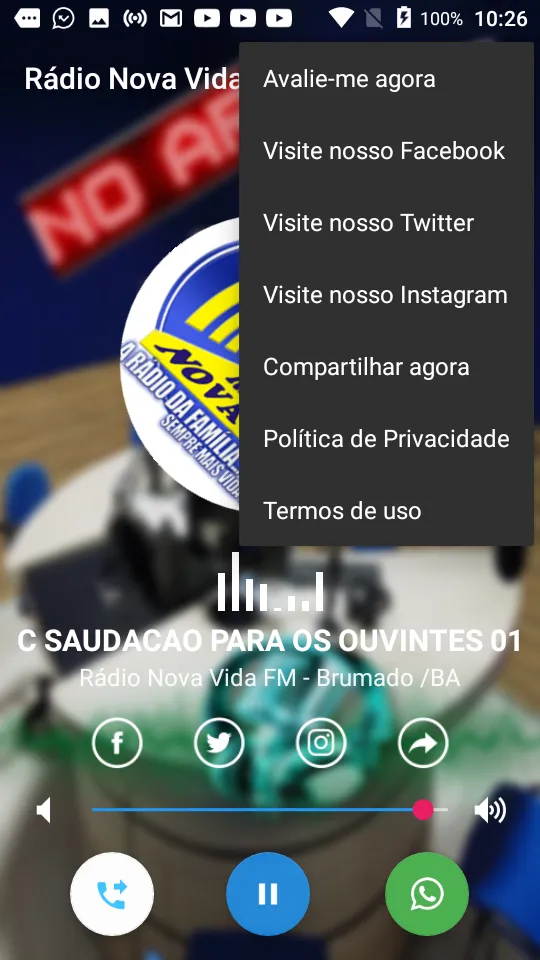 Rádio Nova Vida FM Brumado BA | Indus Appstore | Screenshot