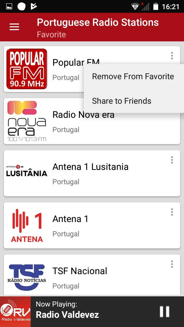 Portugal Radio Stations | Indus Appstore | Screenshot