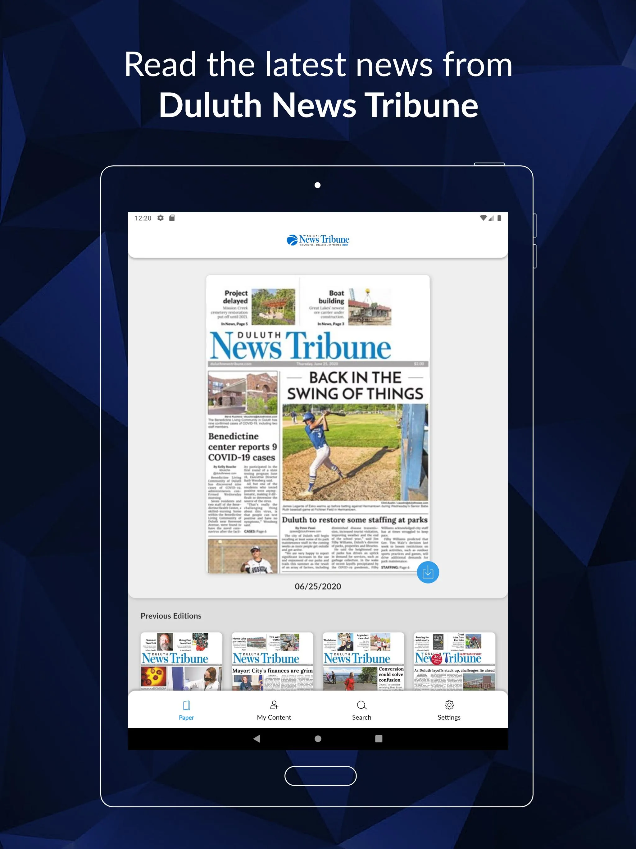 Duluth News Tribune E-paper | Indus Appstore | Screenshot