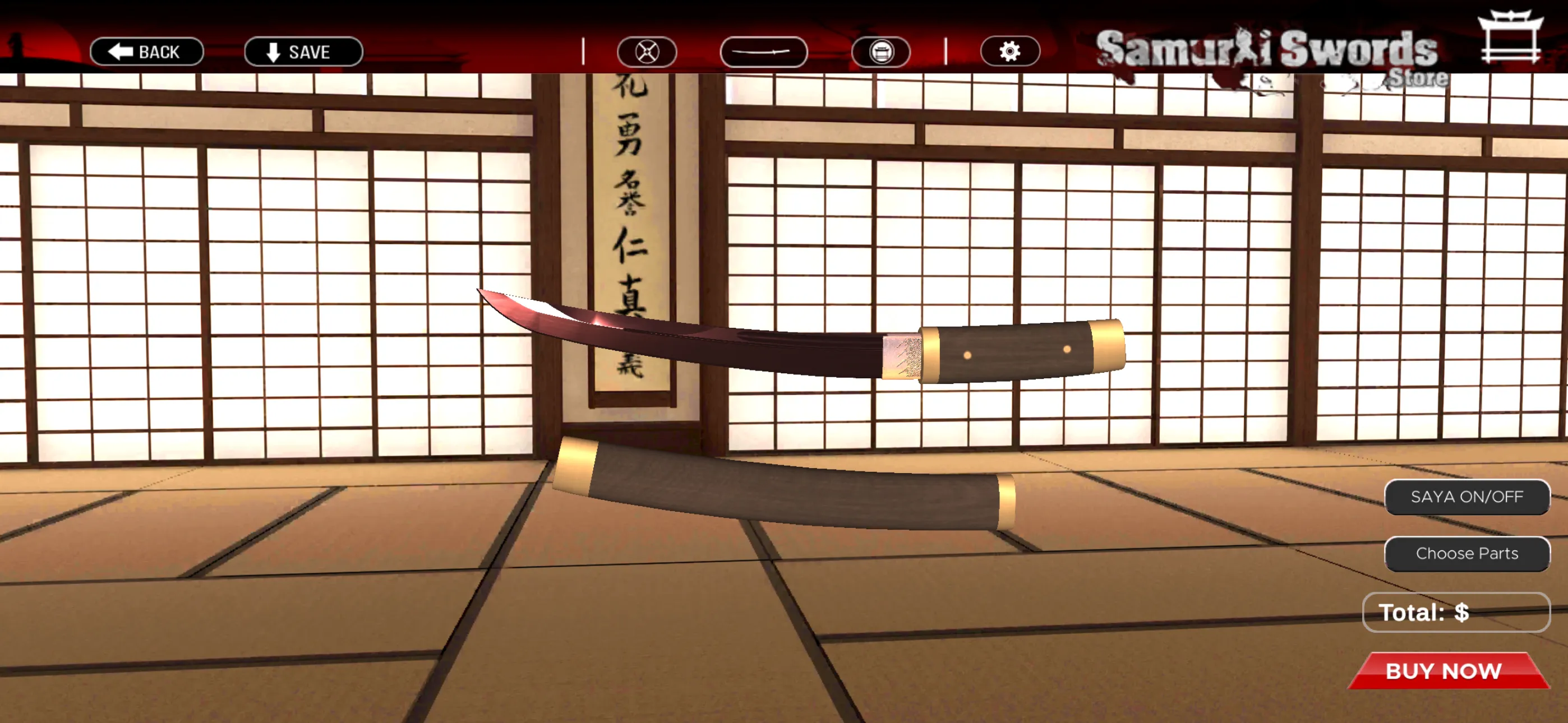 Samurai Swords Store | Indus Appstore | Screenshot