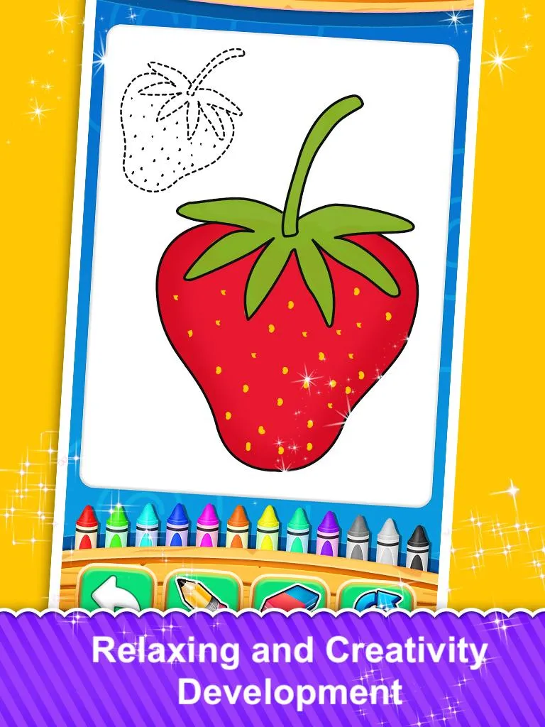 Fruits and Vegetable Coloring | Indus Appstore | Screenshot