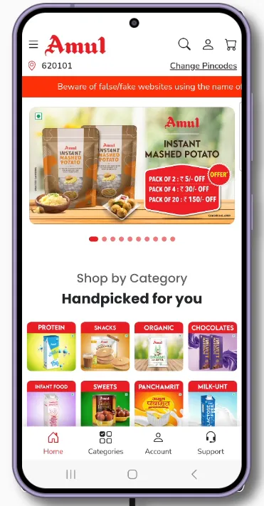 Amul Shop | Indus Appstore | Screenshot