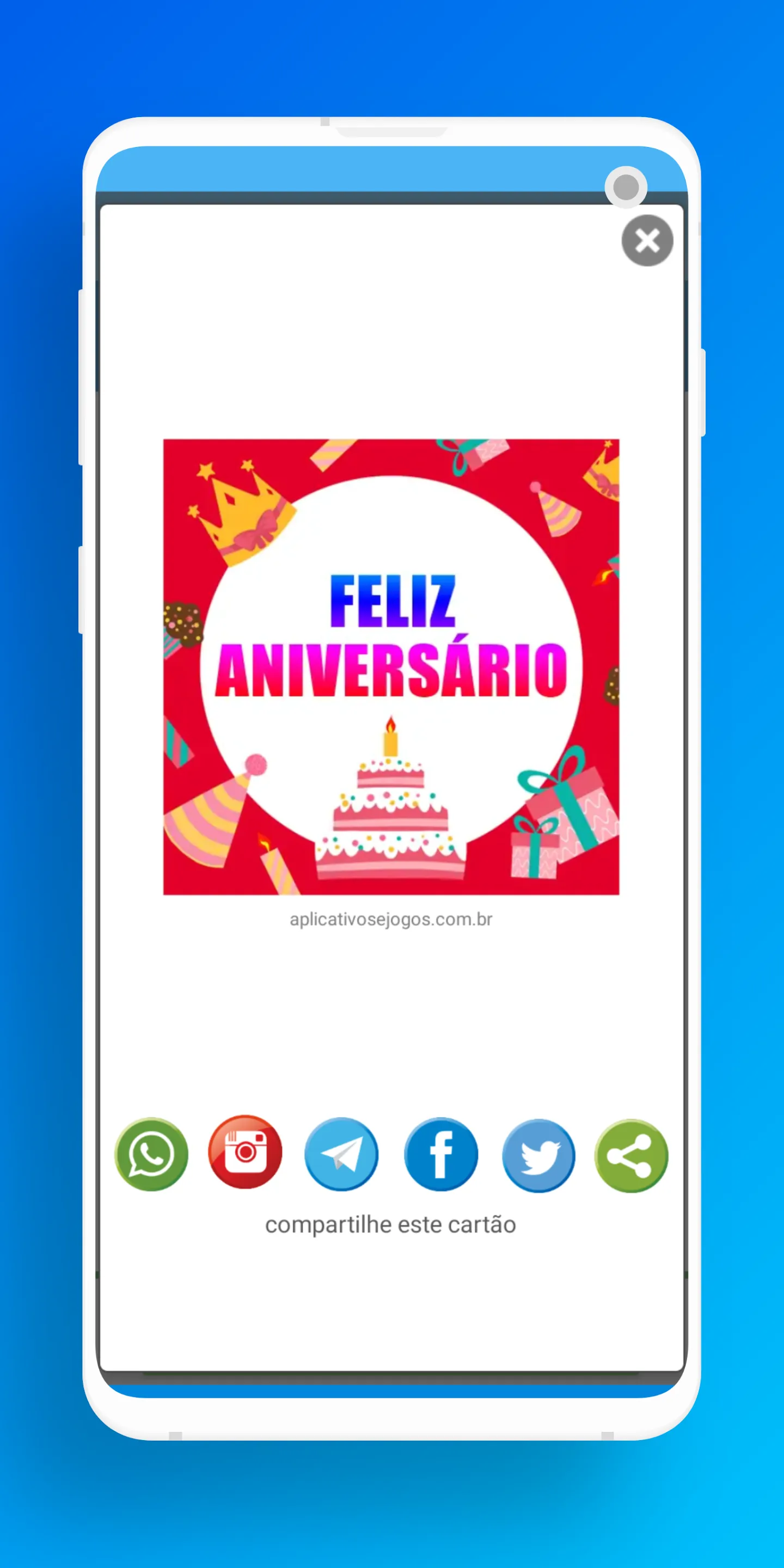 Cartão Mensagem de Aniversário | Indus Appstore | Screenshot