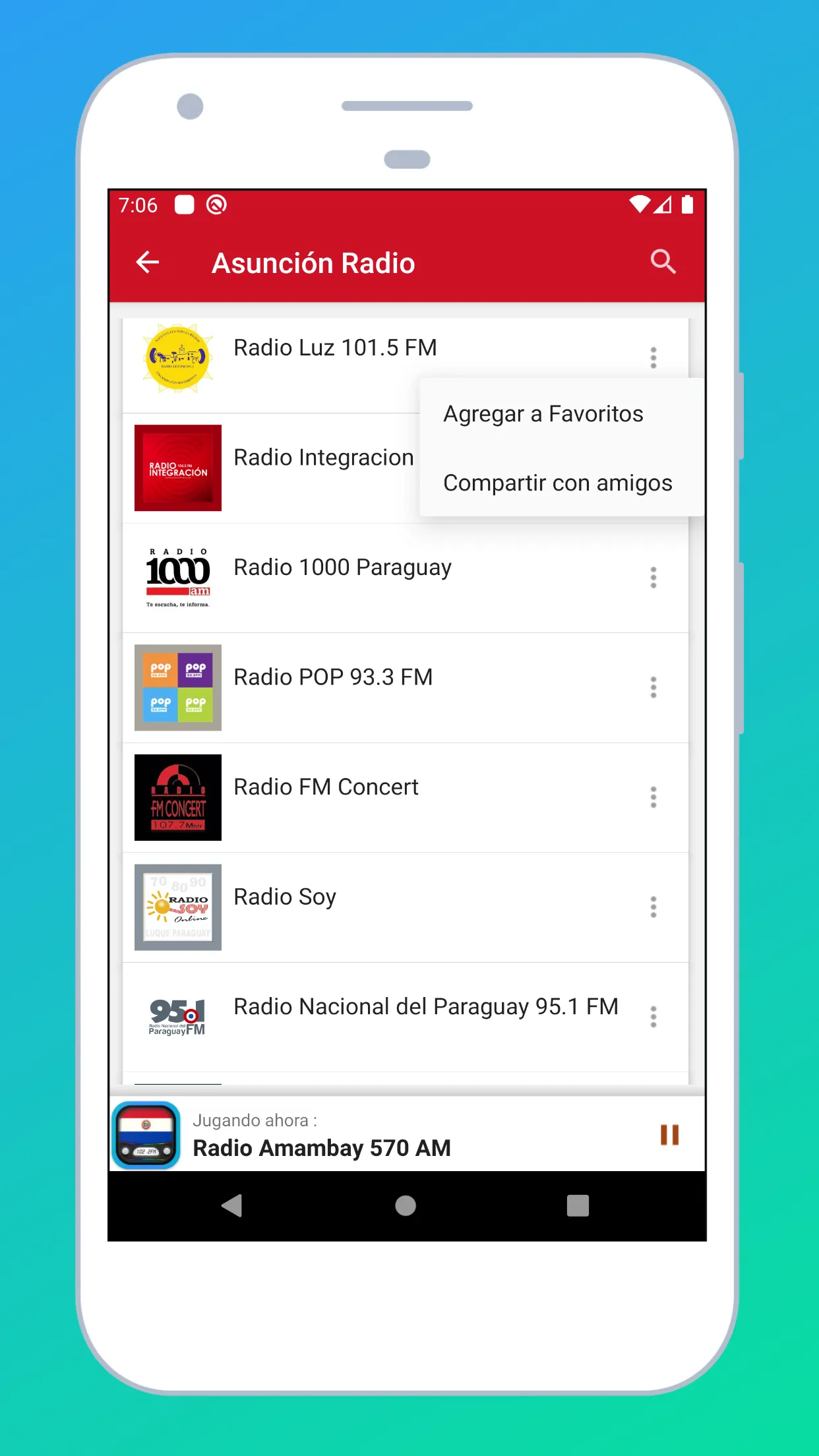 Radio Paraguay + Radio Online | Indus Appstore | Screenshot