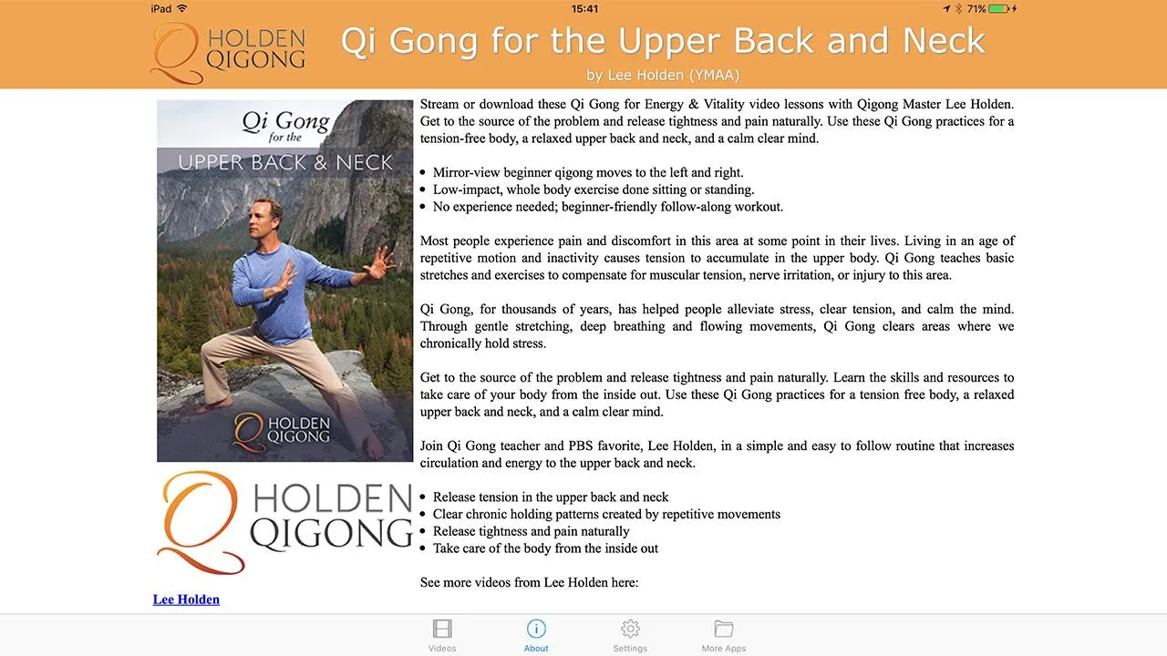 Qi Gong for Upper Back & Neck | Indus Appstore | Screenshot