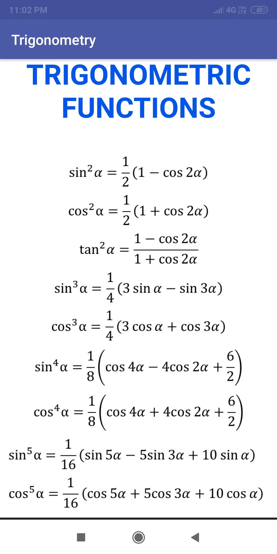 All Math Formulas | Indus Appstore | Screenshot