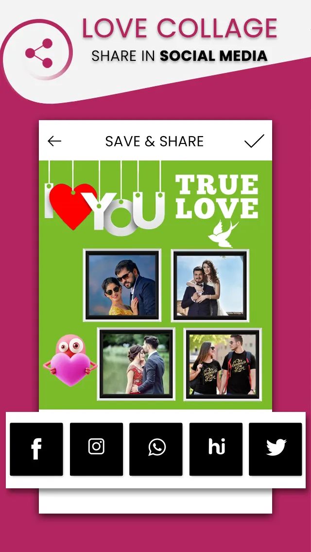 Love Photo Collage & Frame | Indus Appstore | Screenshot