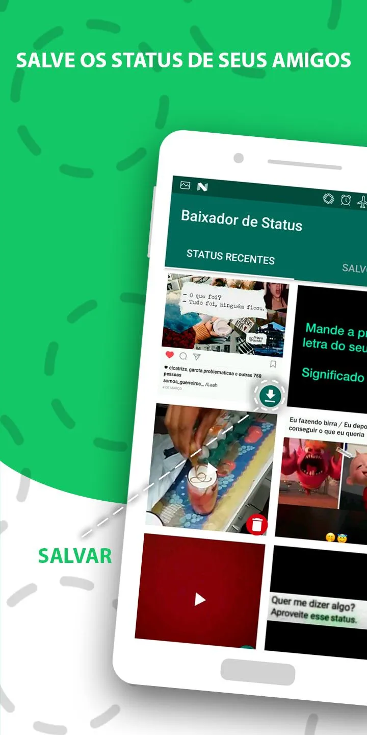 Baixador de Status | Indus Appstore | Screenshot