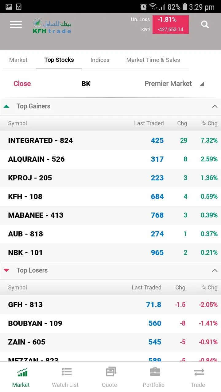 KFH trade | Indus Appstore | Screenshot