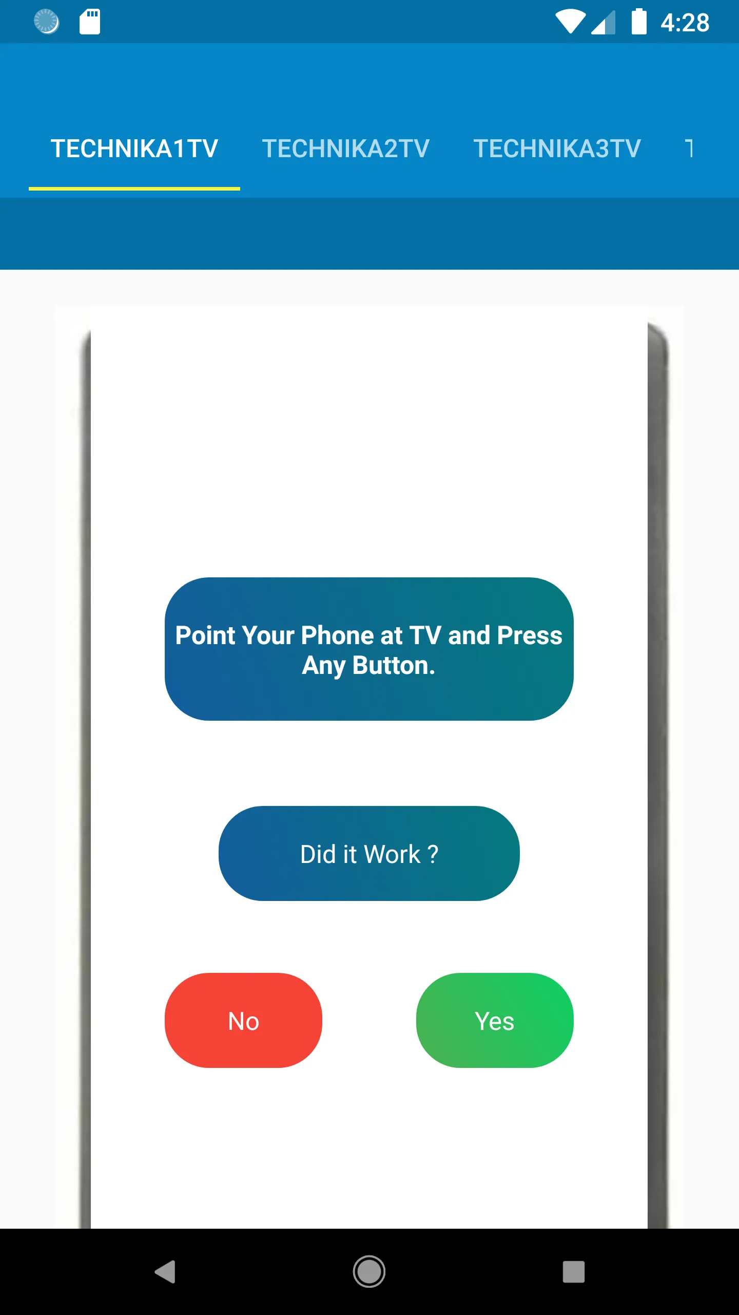 Technika TV Remote Control | Indus Appstore | Screenshot