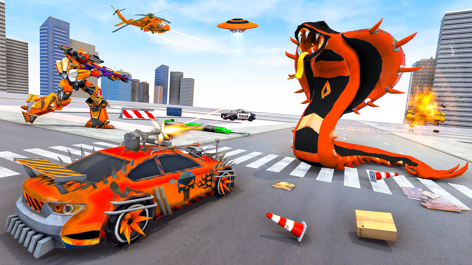 Snake Robot Car Transform Game | Indus Appstore | Screenshot