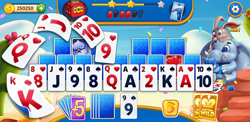 Solitaire Tripeak Travel | Indus Appstore | Screenshot