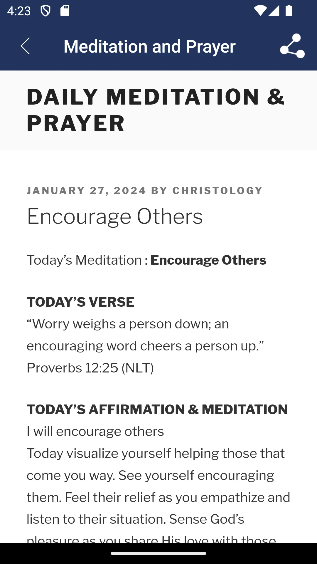 Daily Meditation and Prayer | Indus Appstore | Screenshot