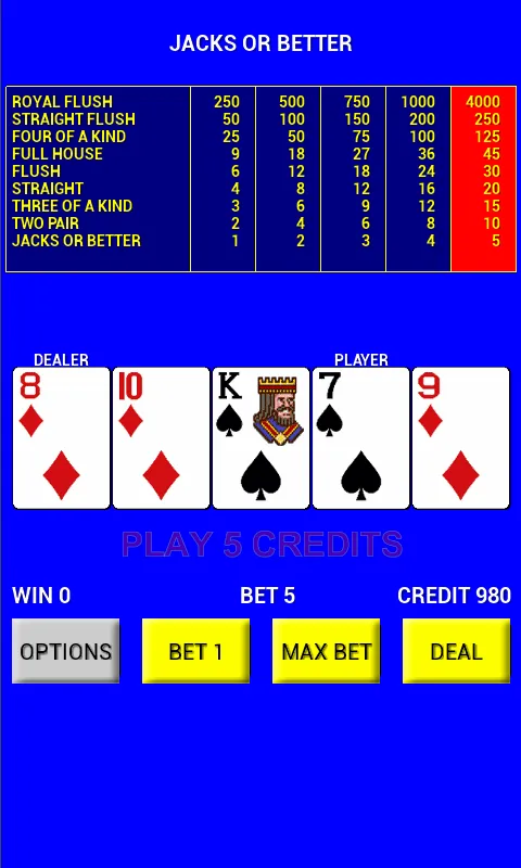 Video Poker | Indus Appstore | Screenshot