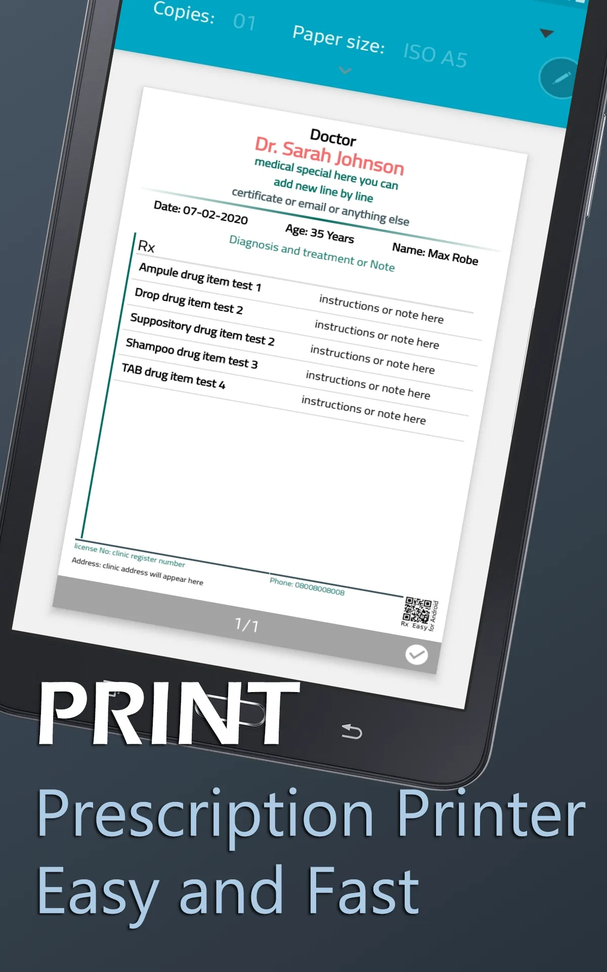Rx Easy Prescription Maker | Indus Appstore | Screenshot