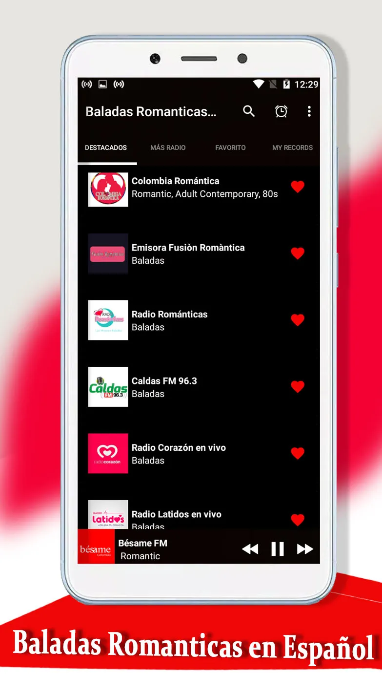 Baladas Romanticas en Español | Indus Appstore | Screenshot