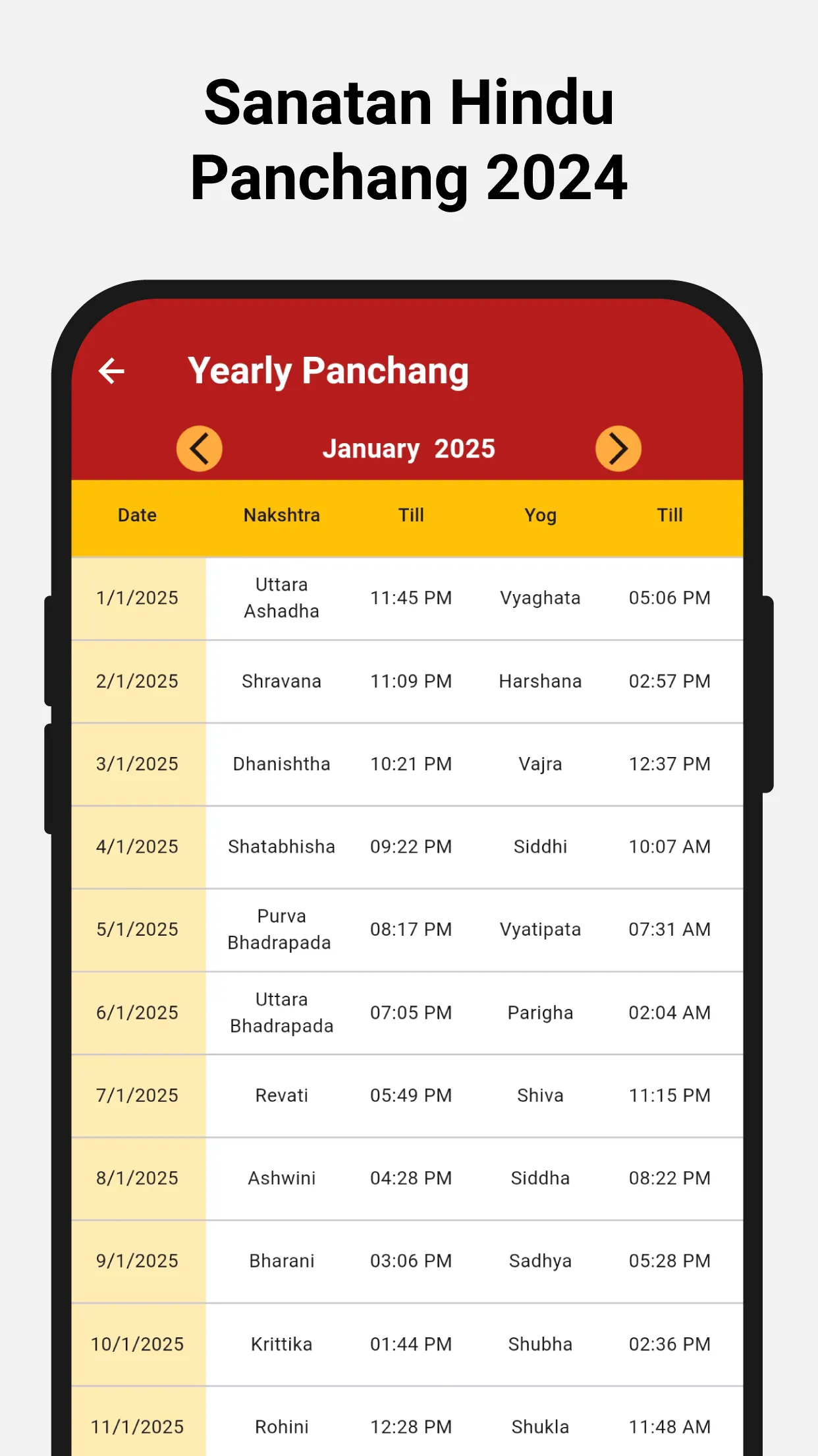 Hindu Calendar Panchang 2024 | Indus Appstore | Screenshot