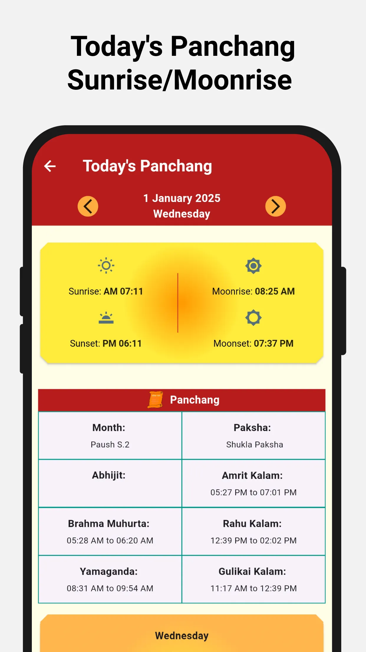 Hindu Calendar Panchang 2024 | Indus Appstore | Screenshot