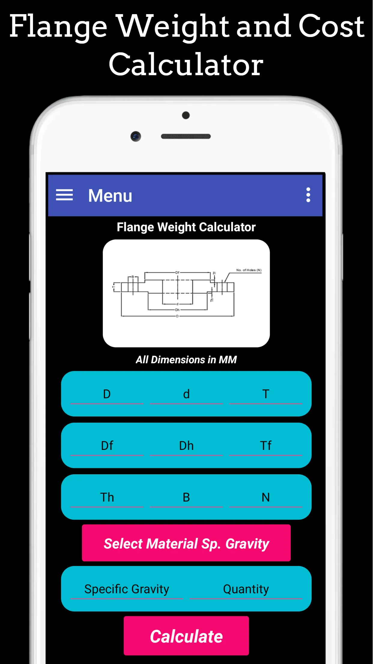 Fabrication Weight & Cost Calc | Indus Appstore | Screenshot