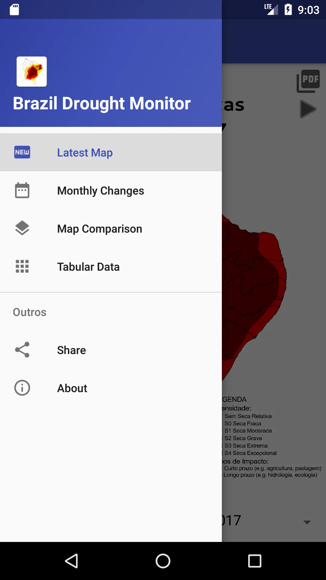 Brazil Drought Monitor | Indus Appstore | Screenshot