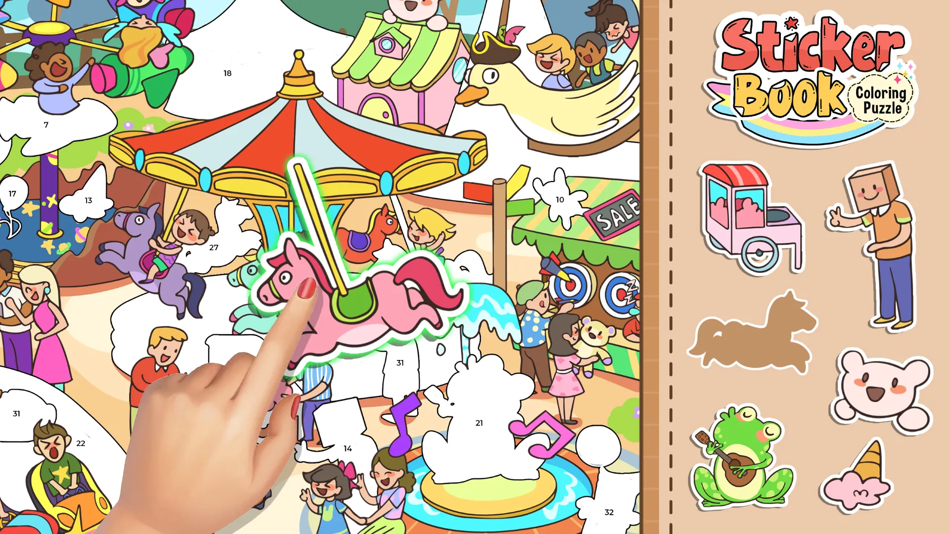 Sticker Book: Coloring Puzzle | Indus Appstore | Screenshot