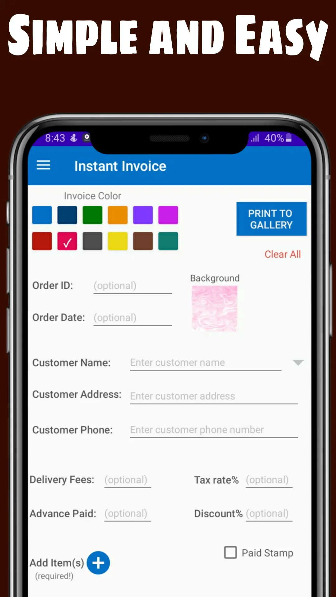 Instant Invoice | Indus Appstore | Screenshot