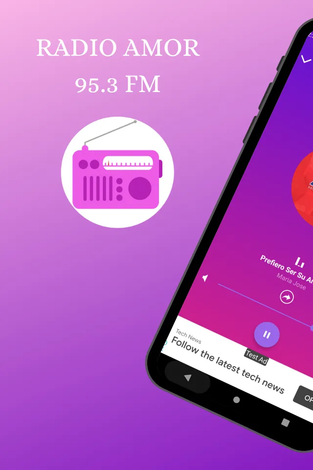 Amor 95.3 FM -Música Romántica | Indus Appstore | Screenshot