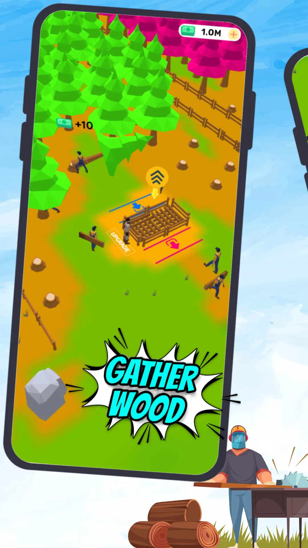 Lumber Tycoon Inc : Idle build | Indus Appstore | Screenshot