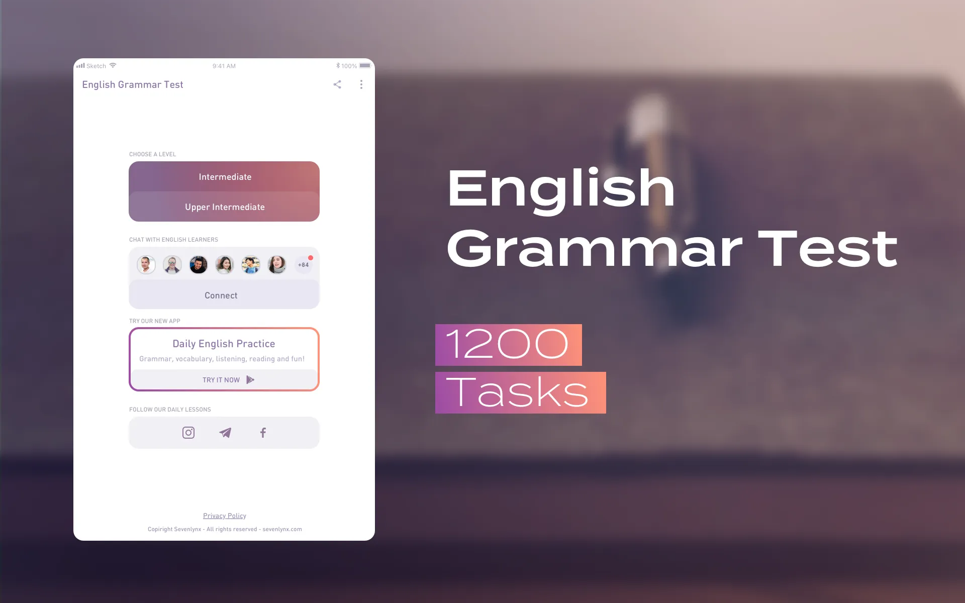 English Grammar Test | Indus Appstore | Screenshot