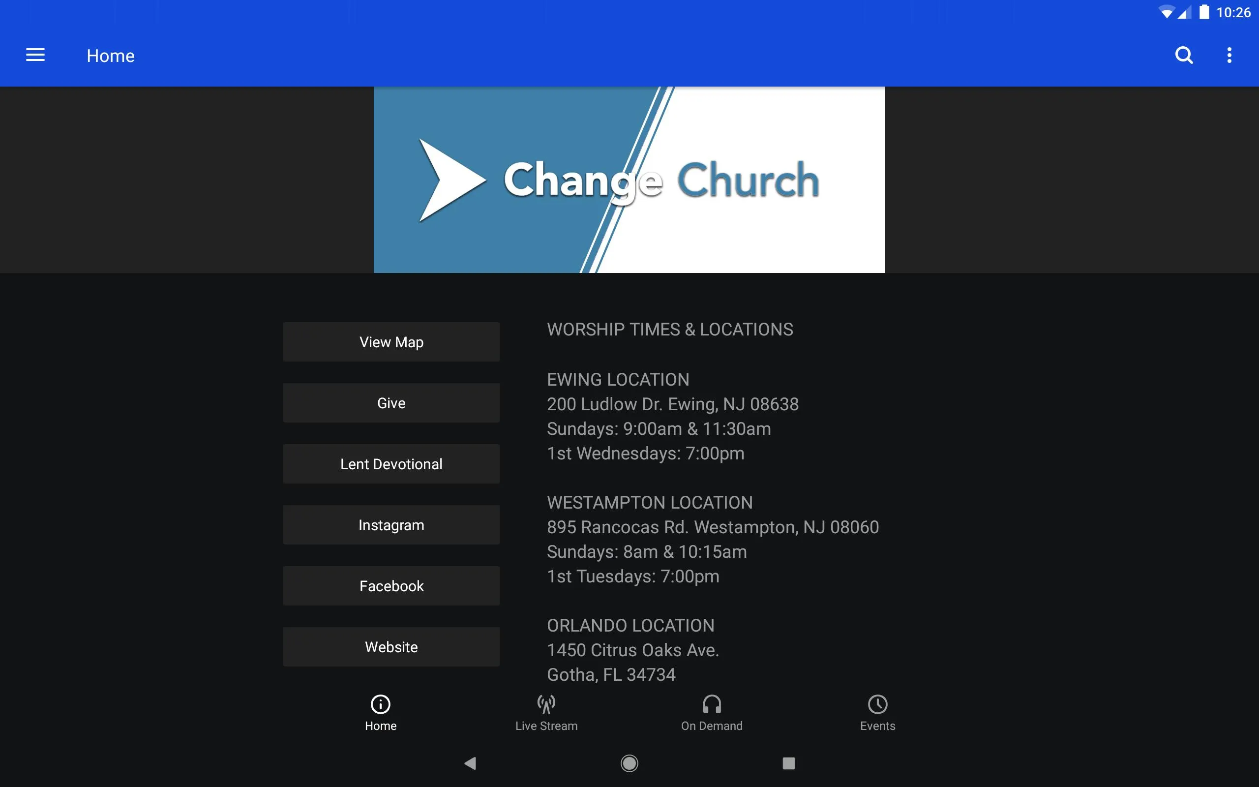 The Change Church | Indus Appstore | Screenshot