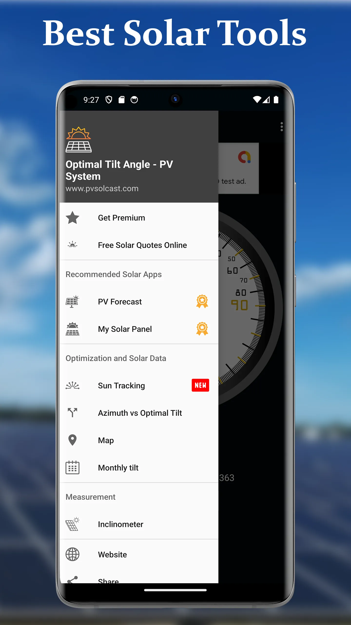 Optimal Tilt Angle - PV System | Indus Appstore | Screenshot