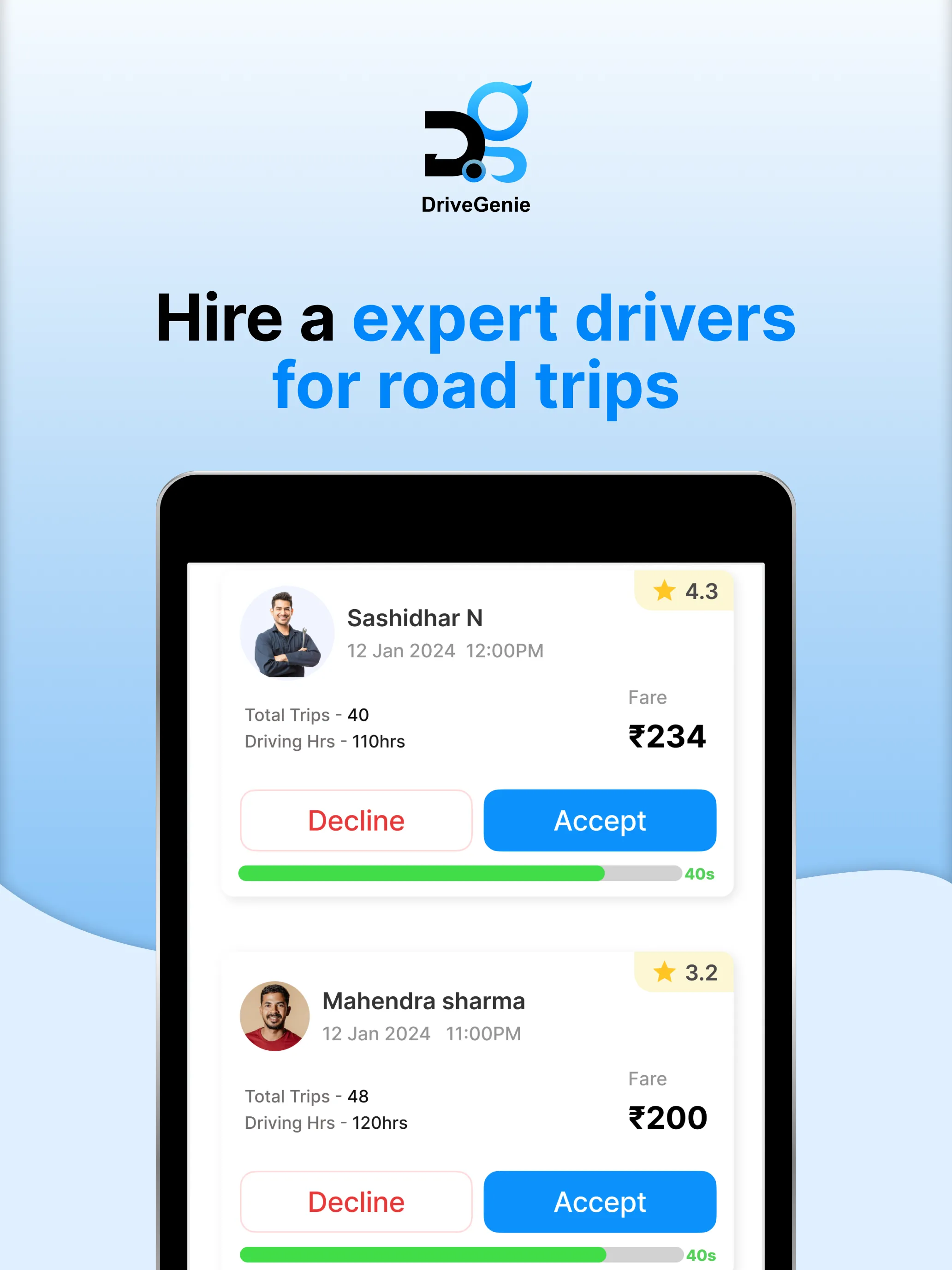 Drivegenie | Indus Appstore | Screenshot