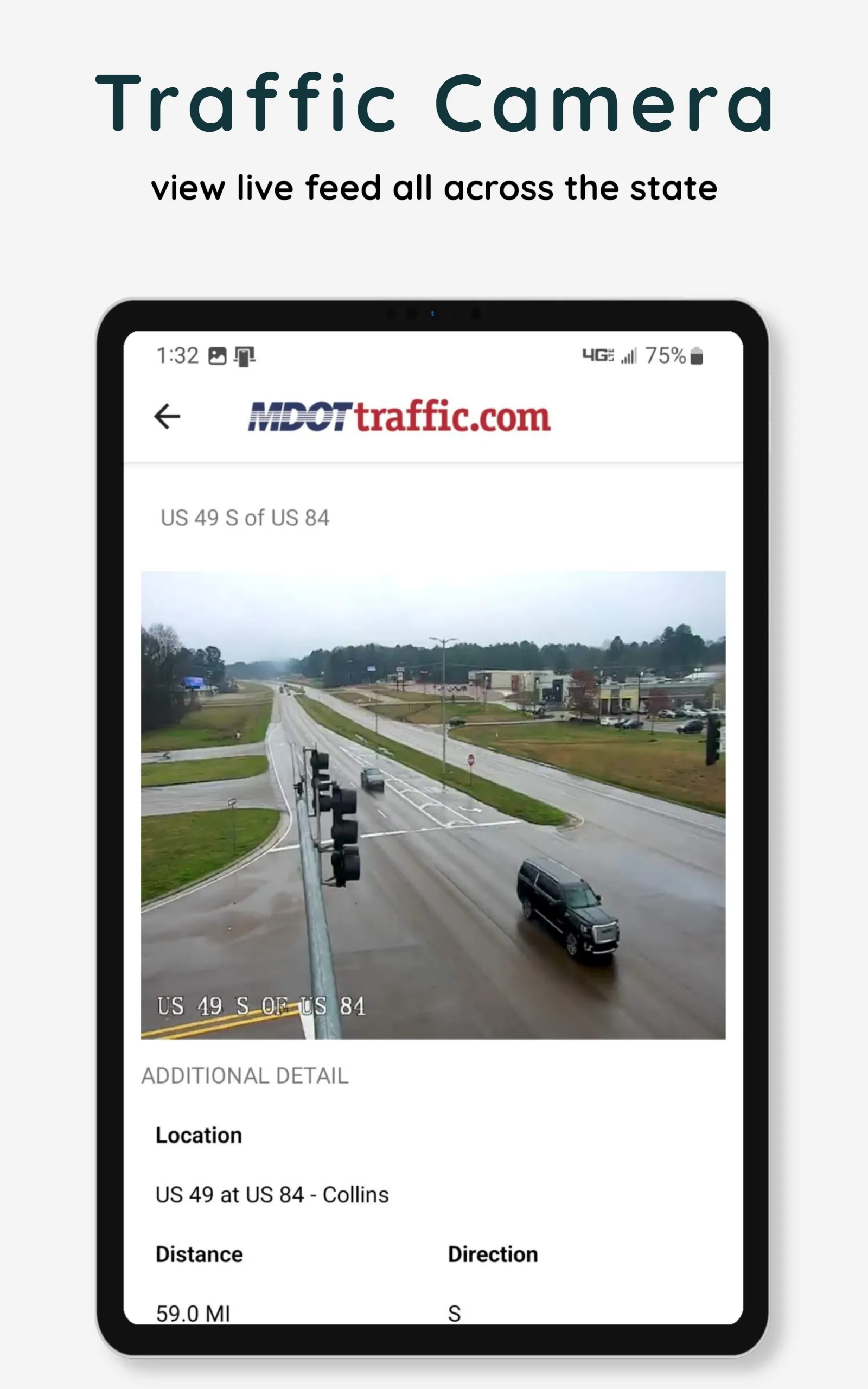 MDOT Traffic (Mississippi) | Indus Appstore | Screenshot