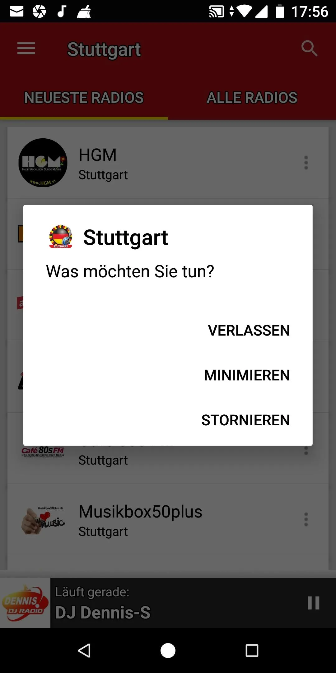 Radiosender aus Stuttgart | Indus Appstore | Screenshot