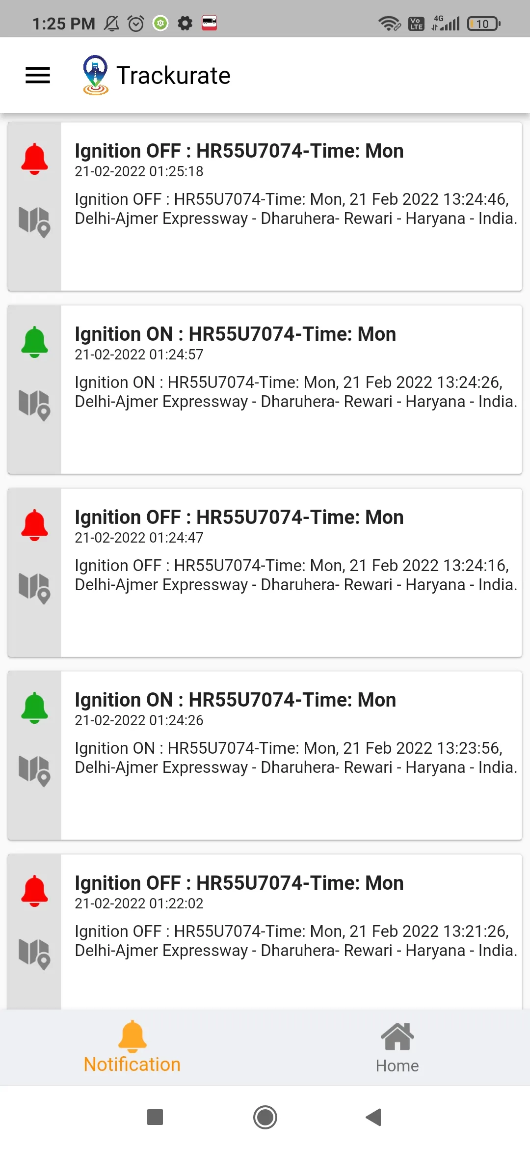 Trackurate | Indus Appstore | Screenshot