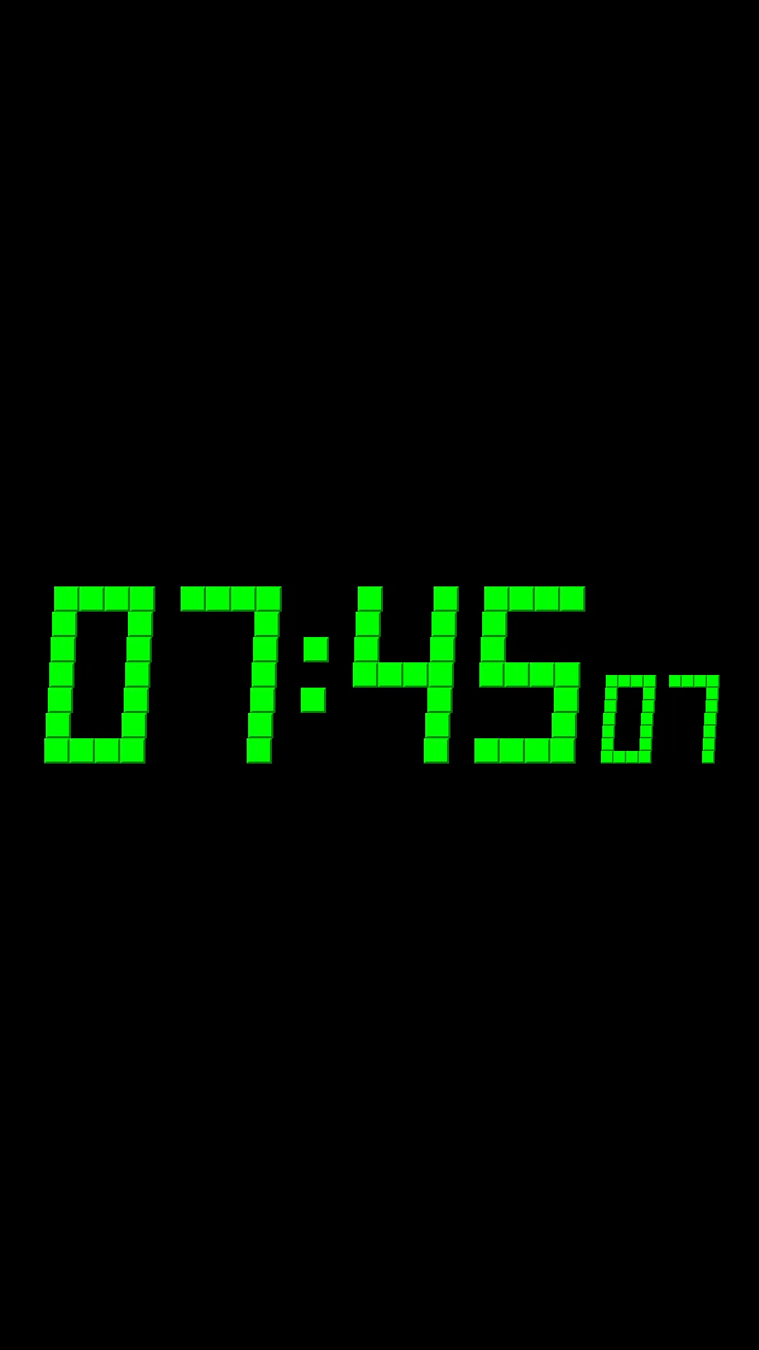 Animated Digital Clock-7 | Indus Appstore | Screenshot