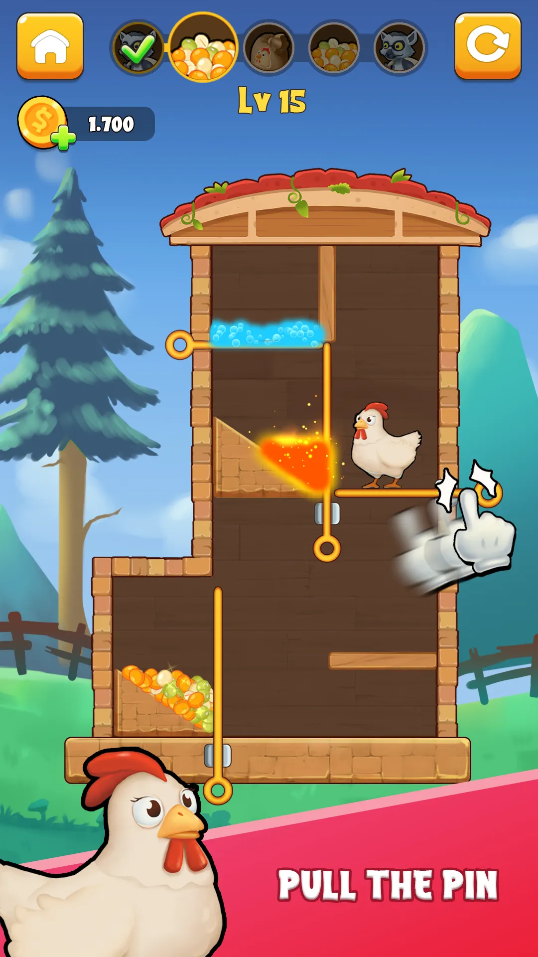Chicken Rescue: Pull The Pin | Indus Appstore | Screenshot