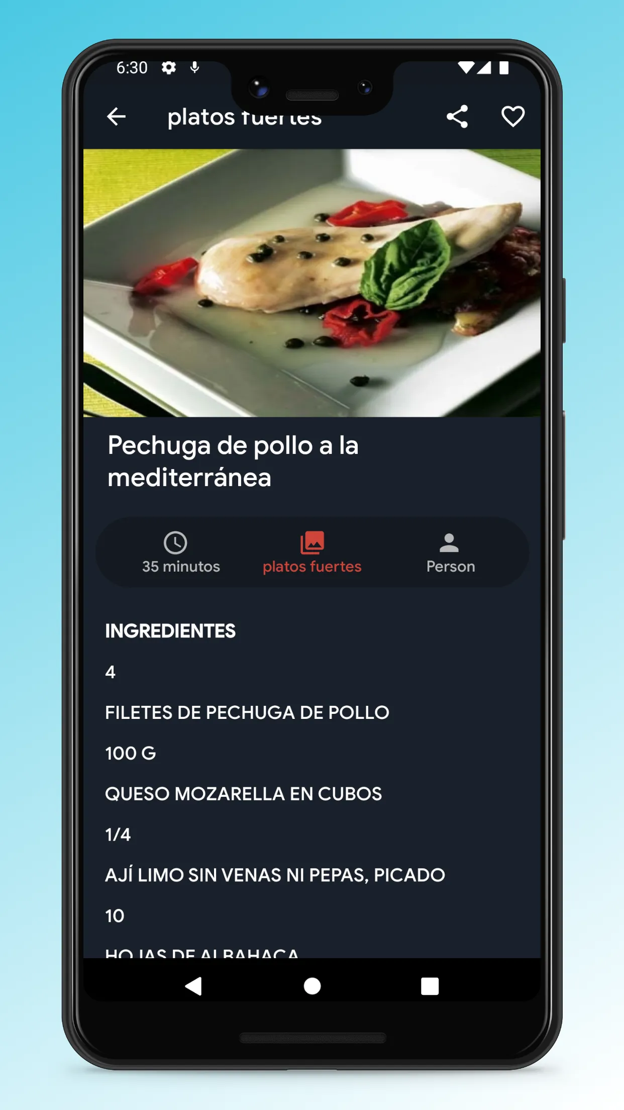 Peruvian Recipes - Food App | Indus Appstore | Screenshot