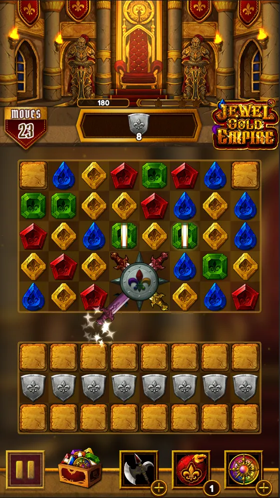 Jewel Gold Empire : Match 3 | Indus Appstore | Screenshot