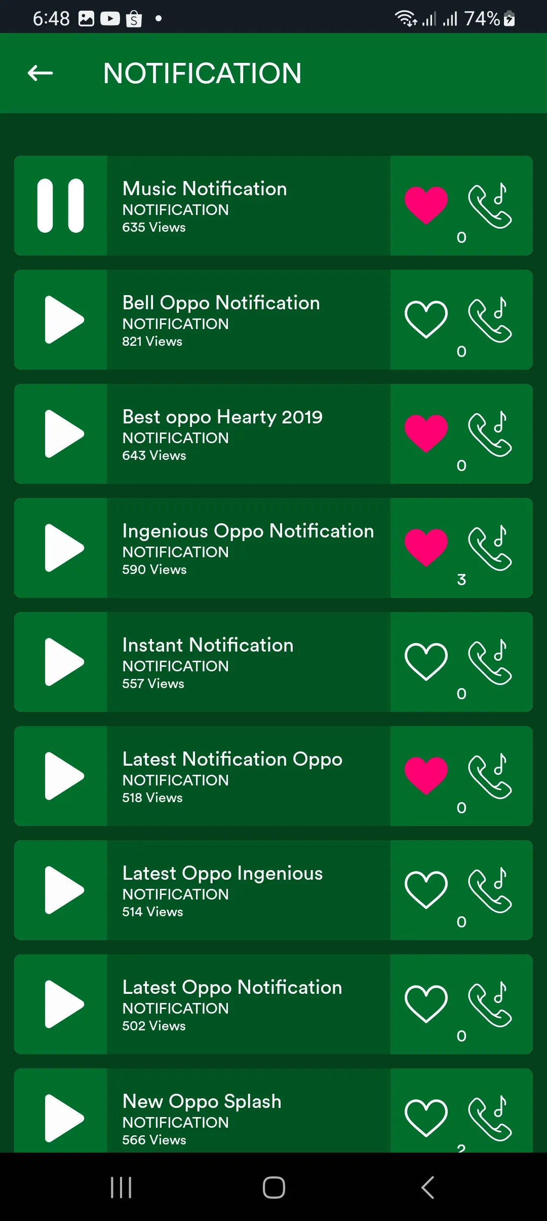 All OPPO Mobile Ringtones | Indus Appstore | Screenshot