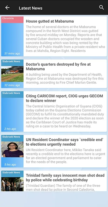 Guyana InfoApp | Indus Appstore | Screenshot