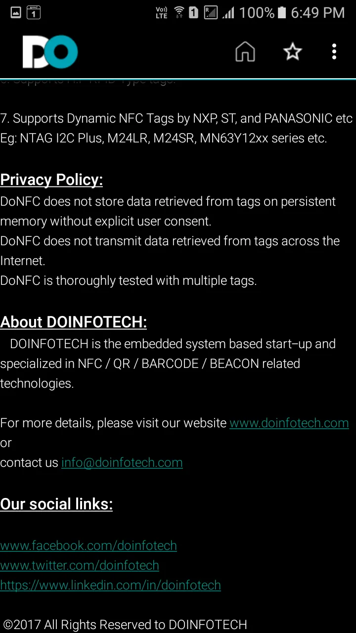 DoNfc - NFC Reader & Creater | Indus Appstore | Screenshot