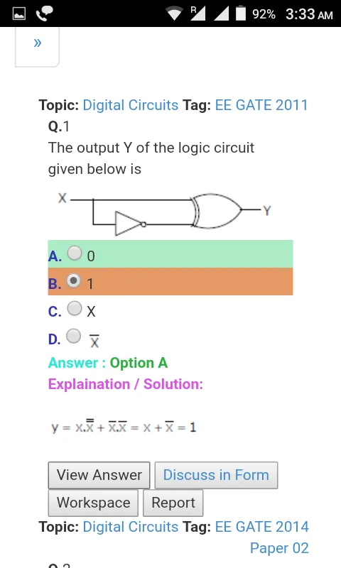 GATE for Electronics Engg | Indus Appstore | Screenshot