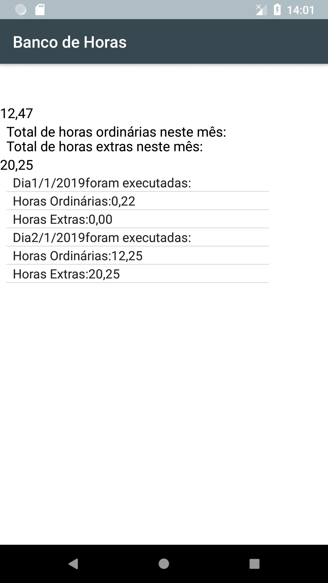 Banco de Horas - Controle de C | Indus Appstore | Screenshot