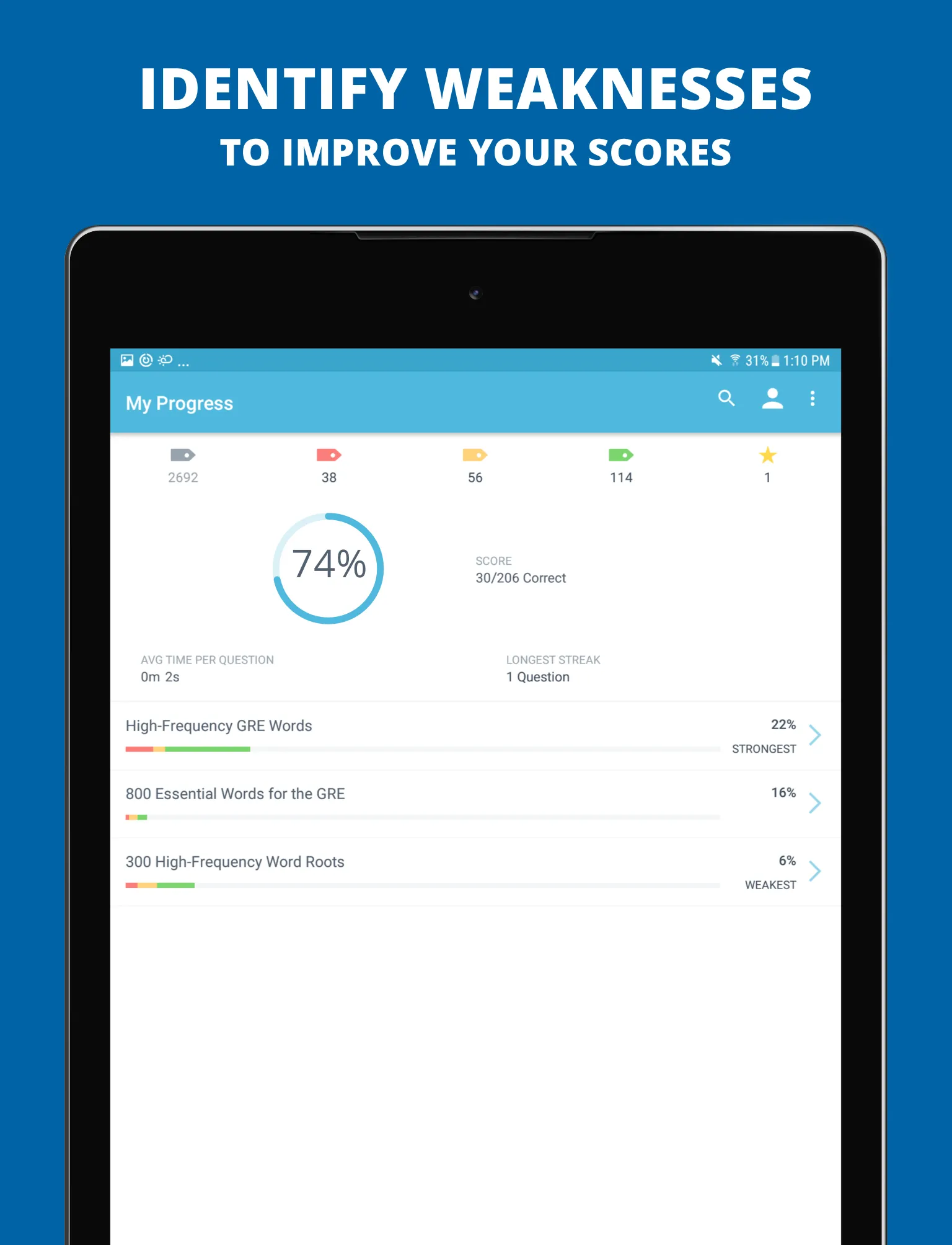 GRE Vocabulary Flashcards Prep | Indus Appstore | Screenshot