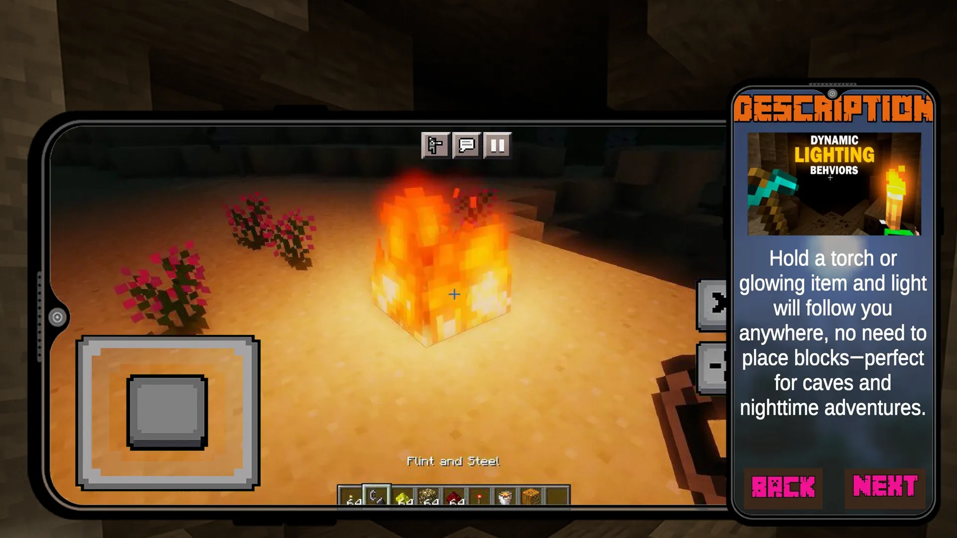 Dynamic Light Mod Minecraft PE | Indus Appstore | Screenshot