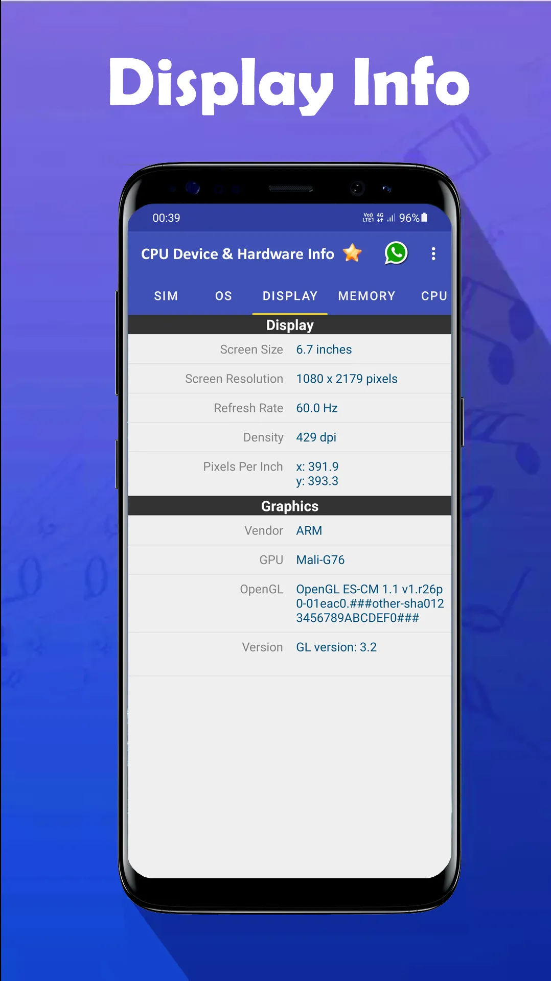 CPU Device & Hardware Info | Indus Appstore | Screenshot