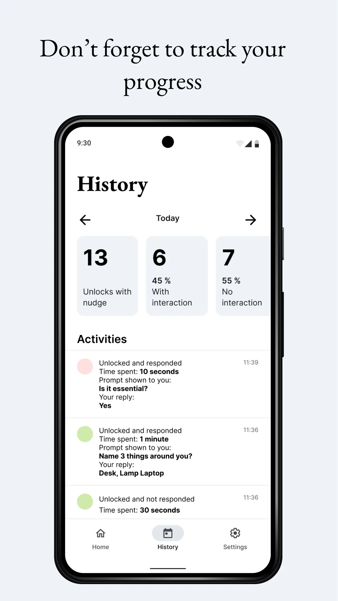 Intenty: use phone less | Indus Appstore | Screenshot