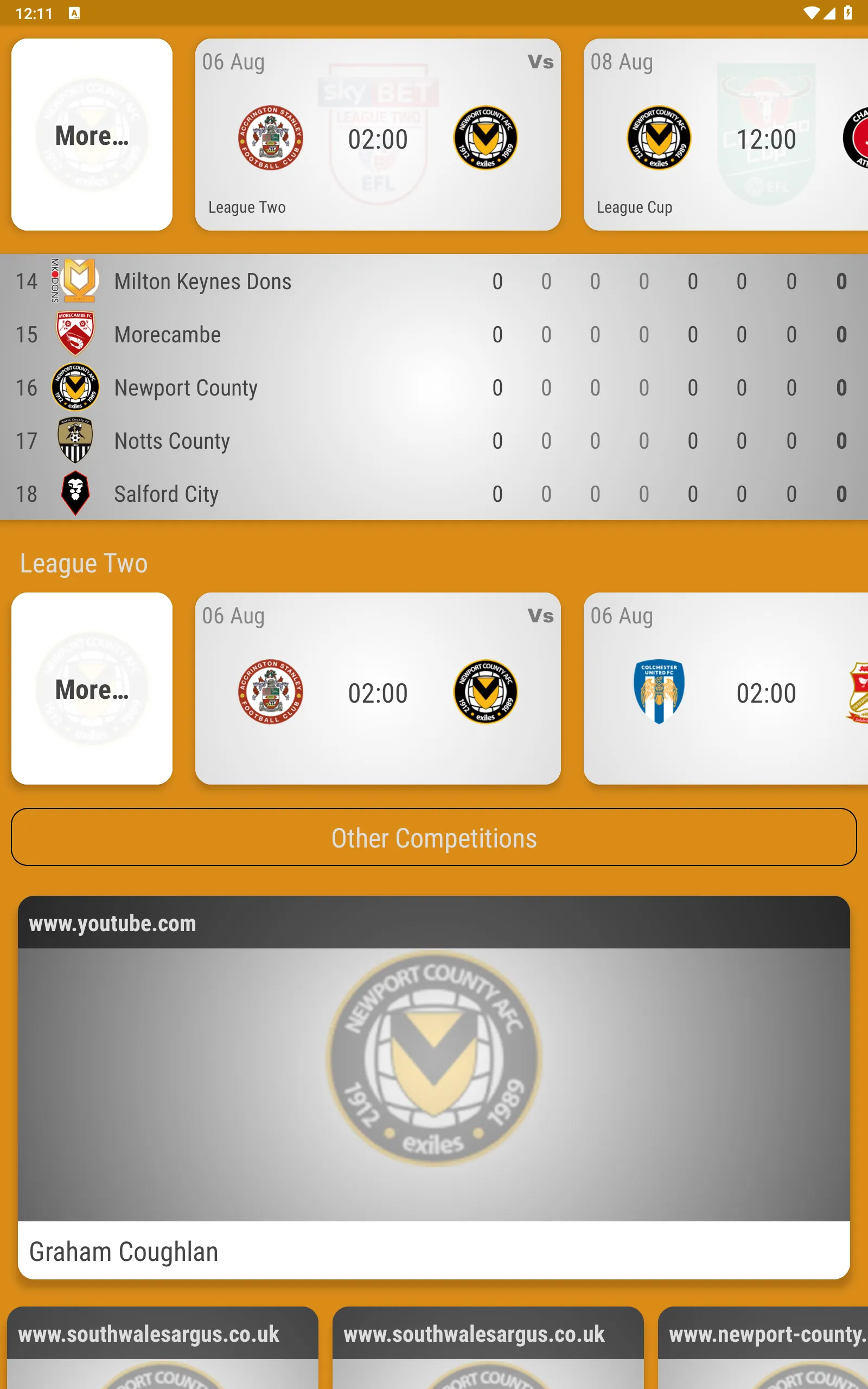 Newport County Fan App | Indus Appstore | Screenshot