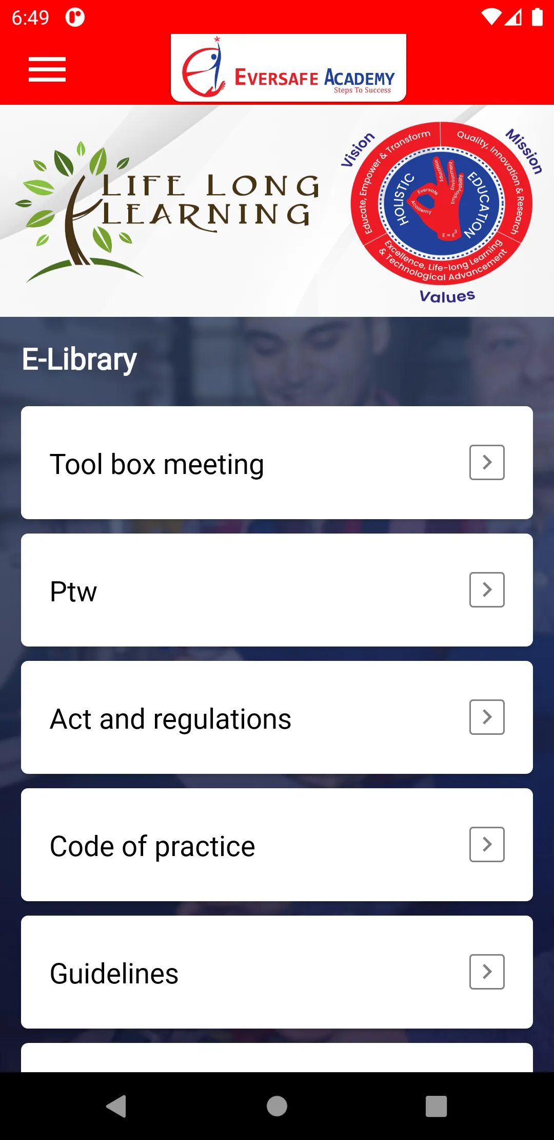 Eversafe Academy | Indus Appstore | Screenshot